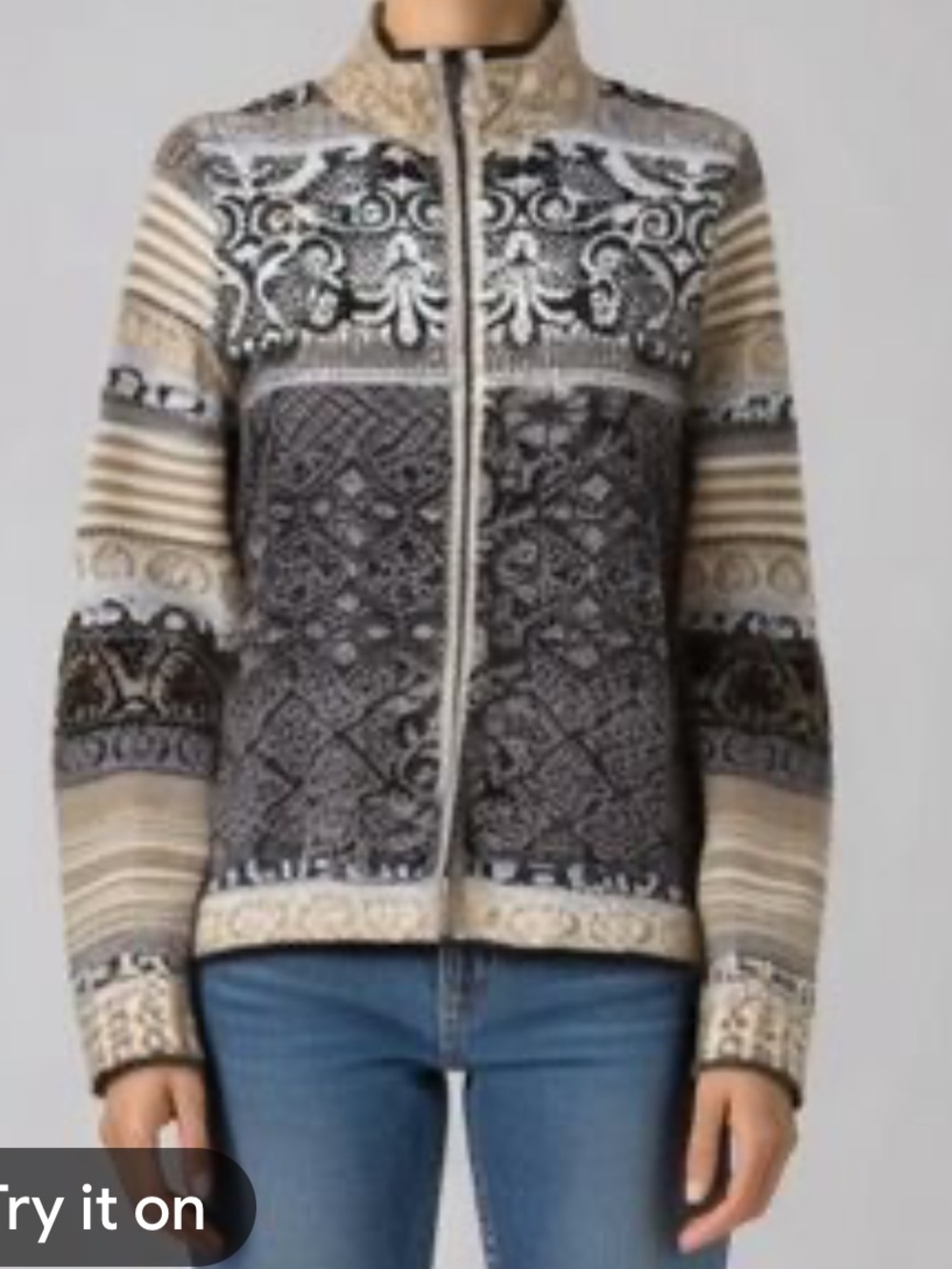 Icelandic Designs Chloe Zip Up Sweater